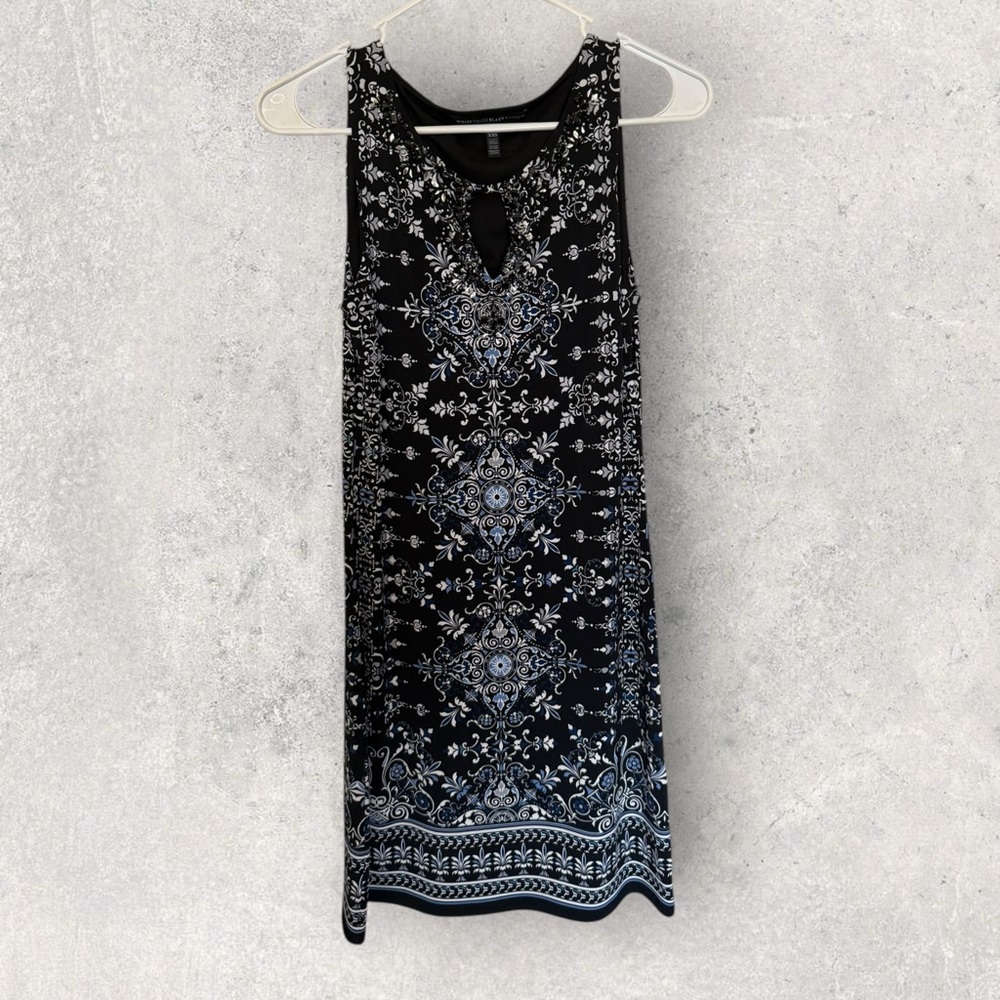White house Black market dress with gems around the neck and chest so XXS